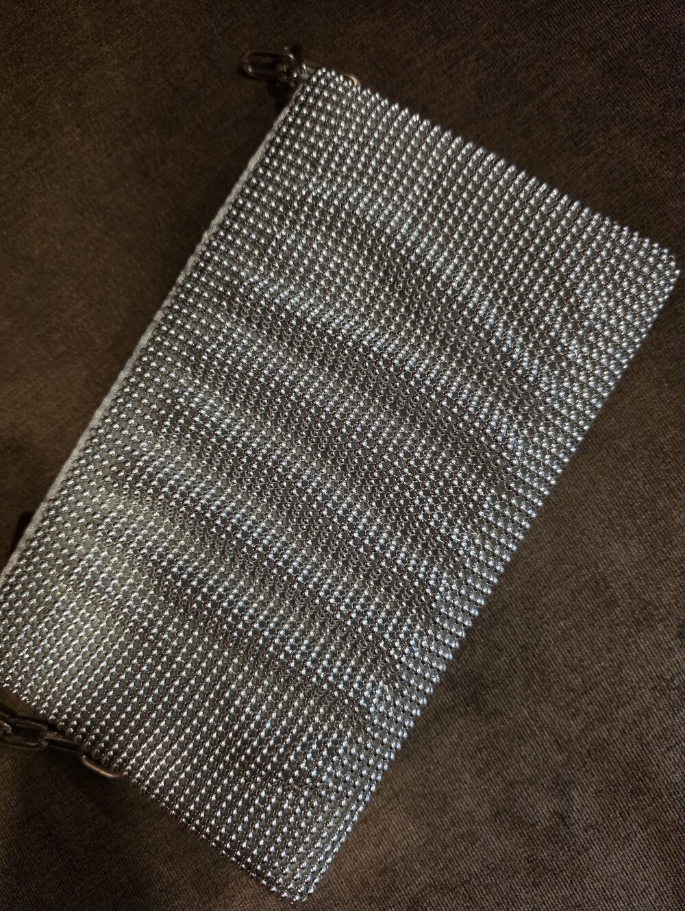 Evening Bag In Silver. - Picture 3 of 6